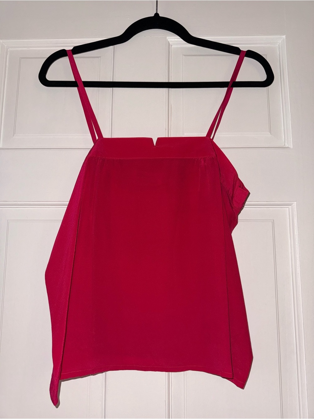 Vintage Umi Collections Anne Crimmins 100% Silk Magenta Cami Top Size 14